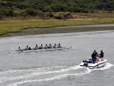 rowing Boat Race with a loose footboard